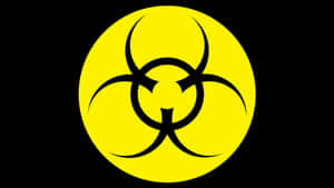 Round Toxic Biohazard Symbol Wallpaper