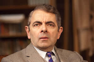 Rowan Atkinson In Confusion Wallpaper