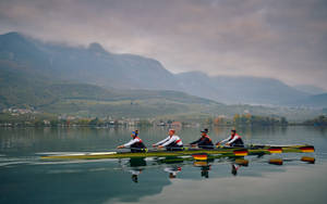 Rowing In Switzerland Wallpaper