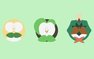 Rowlet Evolution Line Eyeless Wallpaper