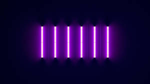 Rows Of Lights Aesthetic Purple Neon Computer Wallpaper