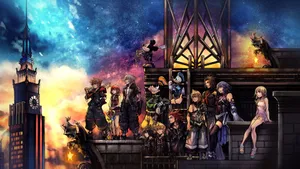 Roxas Awakens In The World Of Kingdom Hearts Wallpaper