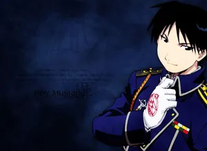 Roy Mustang, The Flame Alchemist In Action Wallpaper