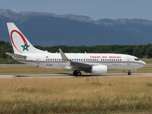 Royal Air Maroc Passenger Airbus On Runway Wallpaper