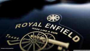 Royal Enfield Hd Logo And Slogan Wallpaper