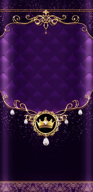 Royal Purple Queen Girly Wallpaper