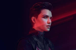 Ruby Rose In Brushed-up Hairstyle Wallpaper