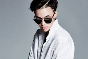 Ruby Rose In Cool Shades Wallpaper