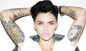 Ruby Rose Tatuaje En El Cuello Wallpaper