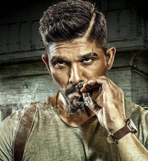 Rugged Indian Hero Hd Allu Arjun Wallpaper