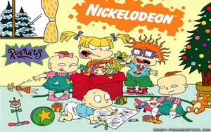Rugrats On Christmas Wallpaper