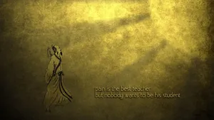 Ruminative Pain Quote Wallpaper