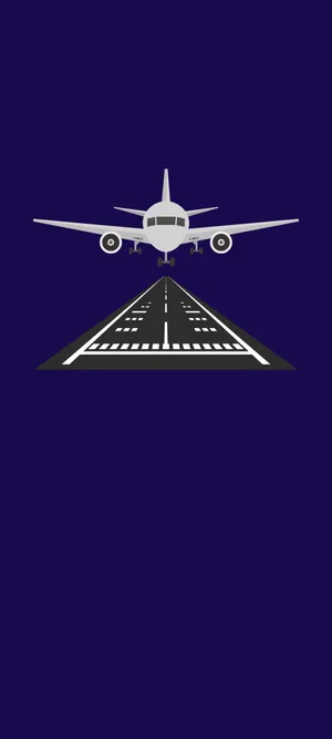 Runway Purple Art Wallpaper