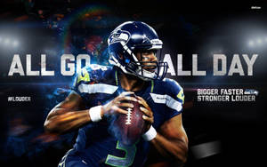 Russell Wilson All Go All Day Wallpaper