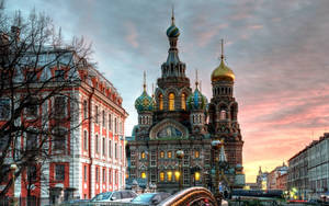 Russia Dome Cathedral Wallpaper