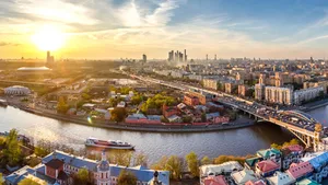 Russia Moskva River Wallpaper