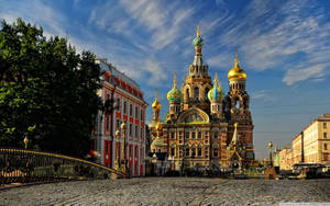 Russia Red Square Stone Bridge Wallpaper