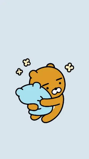 Ryan Hugging Toy Kakao Friends Wallpaper