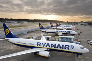 Ryanair Airplanes Under Sunset Wallpaper