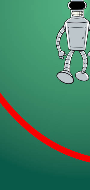 S10 Futurama Robot Bender Galaxy Cover Wallpaper