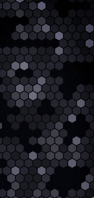S10+ Hexagon Black Abstract Wallpaper