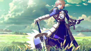 Saber Fate Stay Night In Field Wallpaper