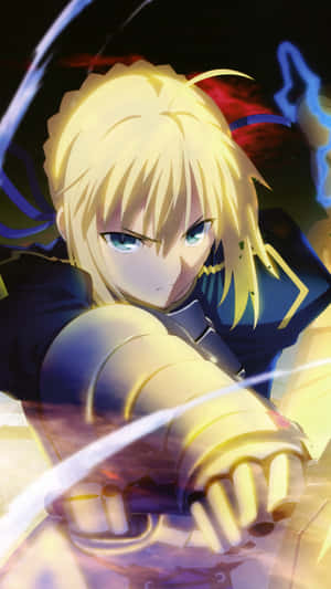 Saber Fate Stay Night Swinging Sword Wallpaper