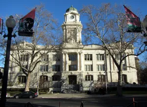Sacramento City Hall Banners Outside Wallpaper