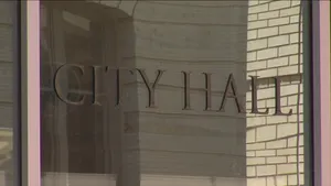 Sacramento City Hall Glass Pane Wallpaper