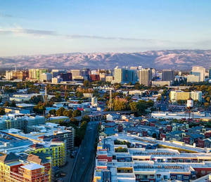 Sacramento Cityscape From The Sky Wallpaper