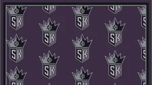 Sacramento Kings Emblem Pattern Wallpaper