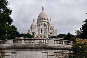 Sacre Coeur Gloomy Sky Wallpaper