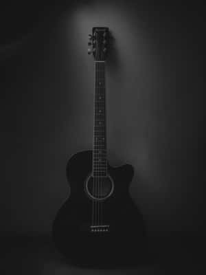 Sad Acoustic Guitar Musical Instrument Wallpaper