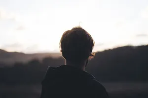 Sad Alone Silhouette Golden Hour Wallpaper