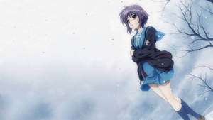 Sad Anime Alone Girl Aesthetic Wallpaper