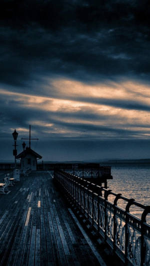 Sad Beach Veranda Iphone Wallpaper
