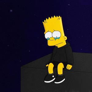 Sad Boy Hours Bart Simpsons Wallpaper