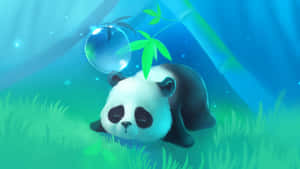 Sad Cute Cartoon Panda Wallpaper