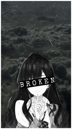 Sad Depressing Aesthetic Broken Anime Girl Wallpaper