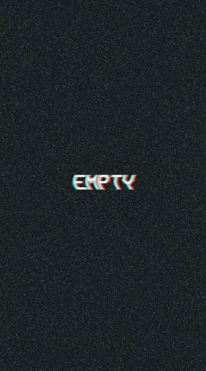 Sad Empty Static Iphone Wallpaper