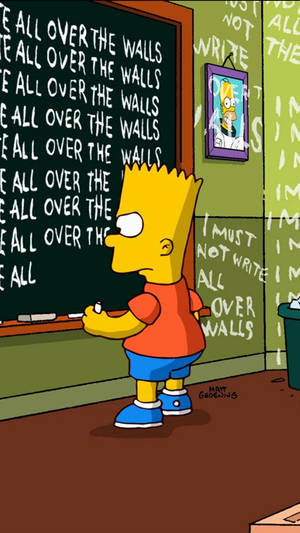 Sad Simpsons Chalkboard Gag Wallpaper