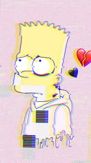 Sad Simpsons Melting Bart Wallpaper