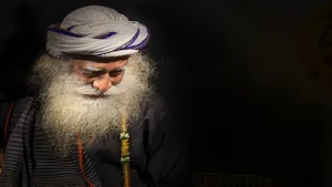 Sadhguru Looking Down Wallpaper