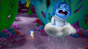 Sadness Inside Out Flying Cloud Wallpaper