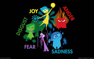 Sadness Inside Out With Friends Wallpaper