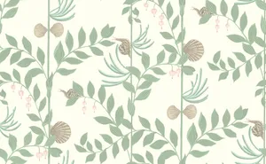 Sage Green Aesthetic Snail Art Wallpaper