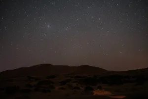 Sahara At Night Time Wallpaper