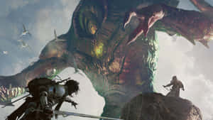 Sahdow Of Colossus Epic Battle Wallpaper