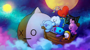 Sailing Bt21 4k Wallpaper