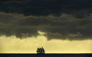 Sailing On Flat Horizon Wallpaper